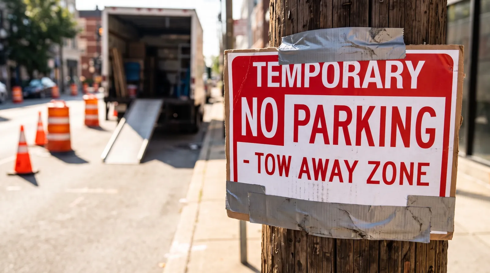 A busy Hollywood street with tightly packed curbside parking